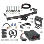 For 05-26 Nissan Frontier 09-12 Suzuki Equator Trailer Hitch Tow PKG w/ Tekonsha BRAKE-EVN Brake Control + Plug & Play BC Adapter + 7-Way RV Wiring By Reese Towpower