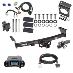 Trailer Hitch Tow Package Prodigy P3 Brake Control For 05-26 Nissan Frontier 09-12 Suzuki Equator w/ 7-Way RV Wiring 2" Drop Mount 2" Ball Class 3 2" Receiver Reese Tekonsha
