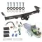 For 2005-2023 Nissan Frontier Trailer Hitch Tow PKG w/ 4-Flat Wiring + Starter Kit Ball Mount w/ 2" Drop & 1-7/8" Ball By Reese Towpower