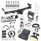 For 2005-2024 Nissan Frontier Trailer Hitch Tow PKG w/ 8K Round Bar Weight Distribution Hitch w/ 2-5/16" Ball + 2" Ball + Pin/Clip + Tekonsha Prodigy P3 Brake Control + Plug & Play BC Adapter + 7-Way RV Wiring By Reese Towpower