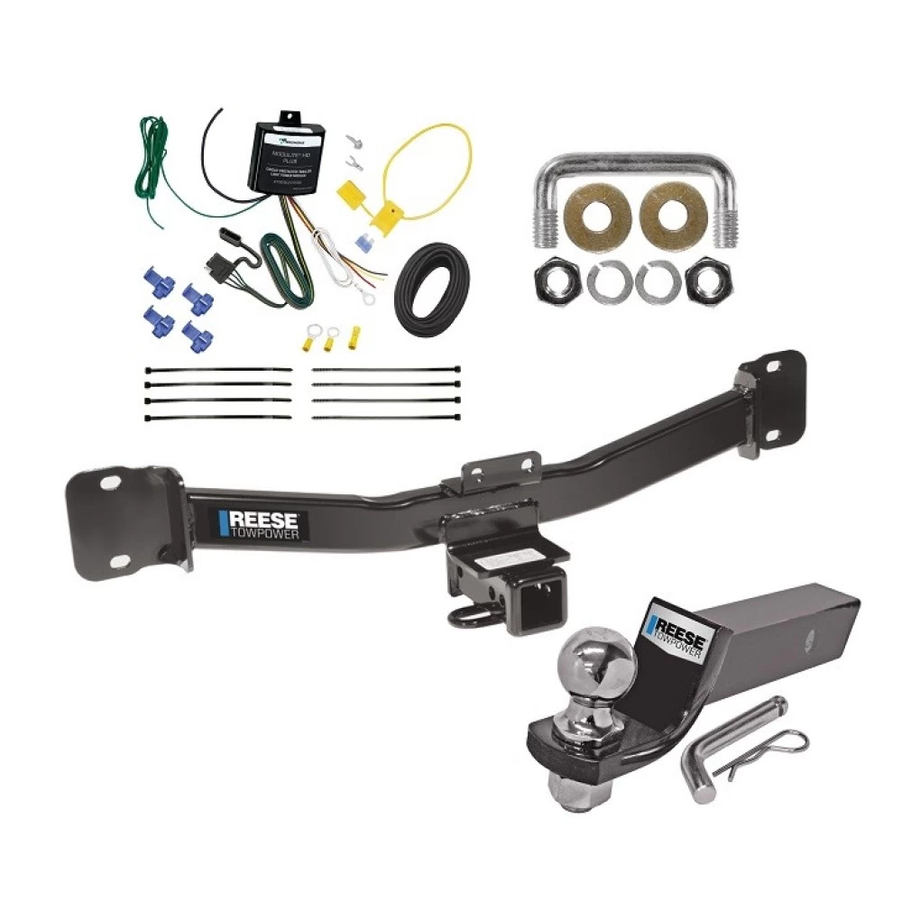 Reese Trailer Tow Hitch For 04-10 BMW X3 Complete Package w/ Wiring and 2" Ball