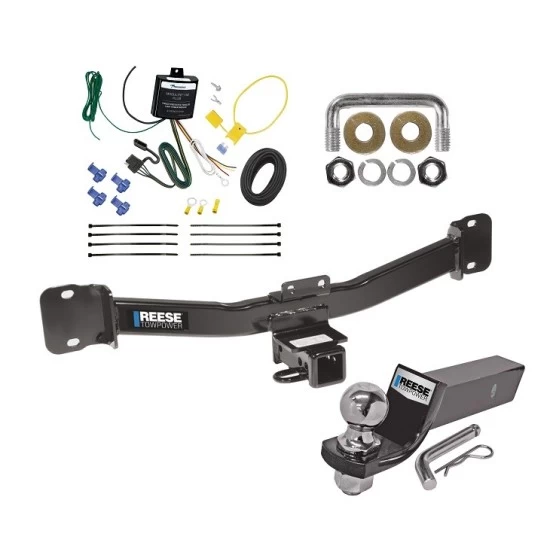 Reese Trailer Tow Hitch For 04-10 BMW X3 Complete Package w/ Wiring and 2" Ball