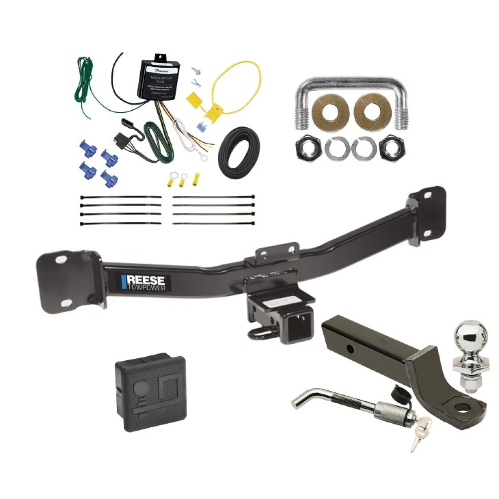 Reese Trailer Tow Hitch For 04-10 BMW X3 All Models Deluxe Package Wiring 2" Ball Mount and Lock