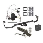 Reese Trailer Tow Hitch For 07-09 Hyundai Santa Fe w/o Factory Tow PKG Deluxe Package Wiring 2" Ball Mount and Lock