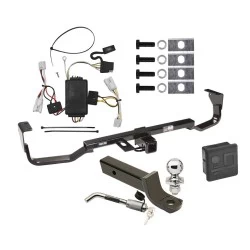 Reese Trailer Tow Hitch For 07-09 Hyundai Santa Fe w/o Factory Tow PKG Deluxe Package Wiring 2" Ball Mount and Lock