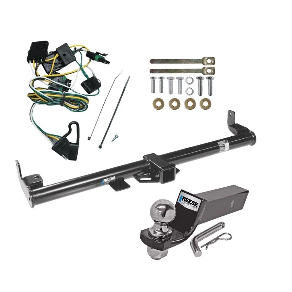 Reese Trailer Tow Hitch For 1997 Jeep Wrangler TJ All Models Complete Package w/ Wiring and 2" Ball