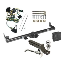 Reese Trailer Tow Hitch For 1997 Jeep Wrangler TJ All Models Deluxe Package Wiring 2" Ball Mount and Lock