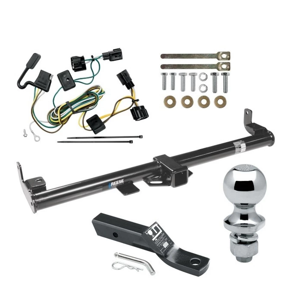 Reese Trailer Tow Hitch For 98-06 Jeep Wrangler TJ All Models Complete Package w/ Wiring and 1-7/8" Ball
