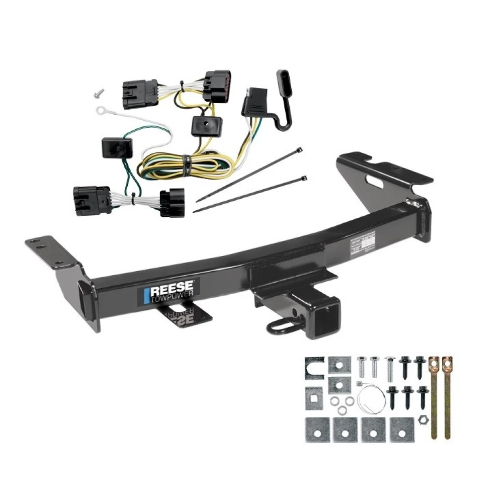 Reese Trailer Tow Hitch For 05-09 Pontiac Montana Chevy Uplander 05-07 Buick Terraza Saturn Relay w/ Wiring Harness Kit