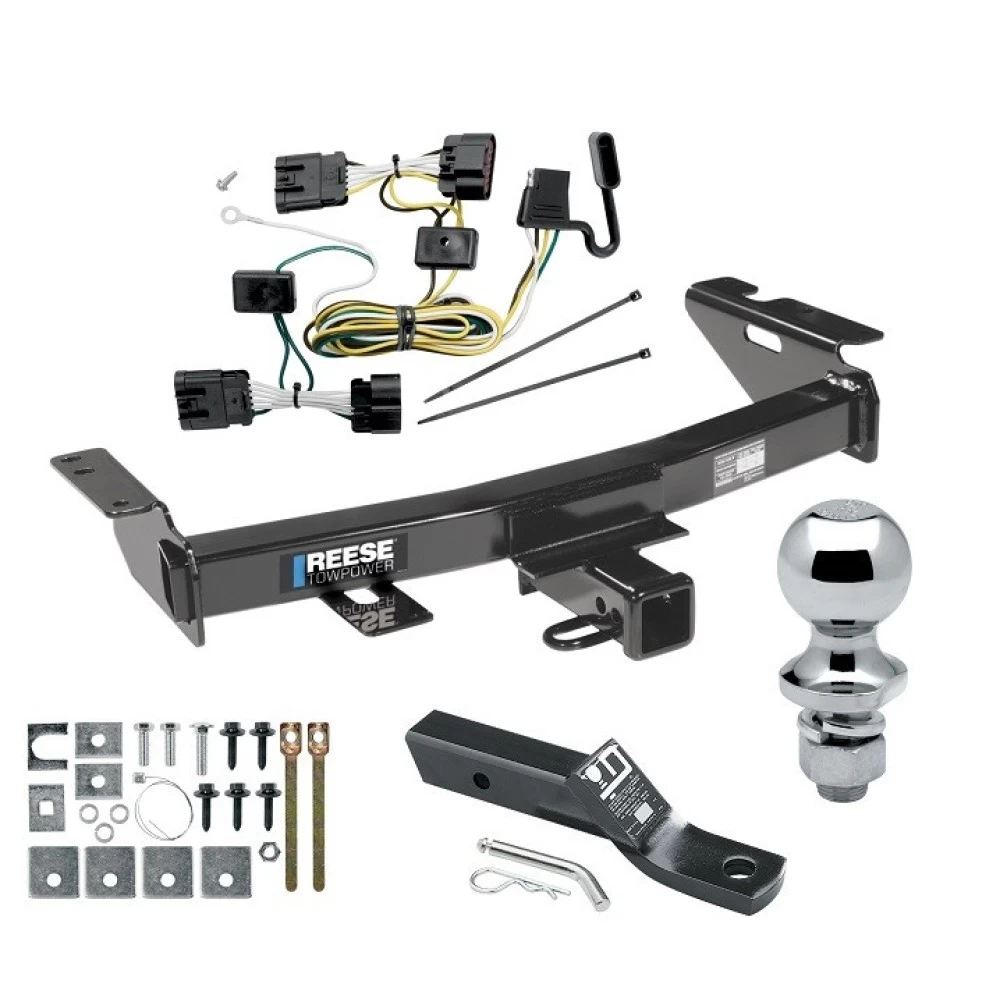 Reese Trailer Tow Hitch For 05-09 Pontiac Montana Chevy Uplander 05-07 Buick Terraza Saturn Relay Complete Package w/ Wiring and 1-7/8" Ball