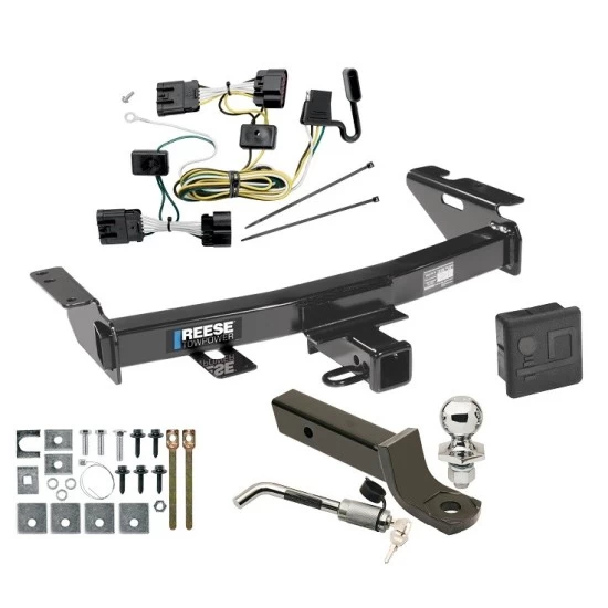 Reese Trailer Tow Hitch For 05-09 Pontiac Montana Chevy Uplander 05-07 Buick Terraza Saturn Relay Deluxe Package Wiring 2" Ball Mount and Lock