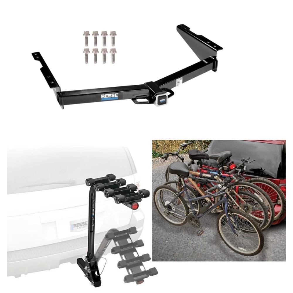 Custom Fit Trailer Hitch 4 Bike Carrier Installation Hardware Installation Instructions 44664 63124 Reese Trailer Hitch 4 Bike Rack 12-22 Nissan NV1500 NV2500 NV3500 Approved Recreational Offroad Use Carrier Adult Woman or Child Bicycles Foldable 12 13 1 Trailer Hitch w/ 4 Bike Rack For 12-22 Nissan NV1500 NV2500 NV3500 Approved for Recreational & Offroad Use Carrier for Adult Woman or Child Bicycles Foldable