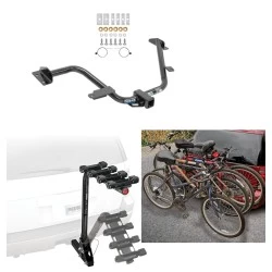 Trailer Hitch w/ 4 Bike Rack For 15-18 Chevy City Express 13-21 Nissan NV200 Approved for Recreational & Offroad Use Carrier for Adult Woman or Child Bicycles Foldable
