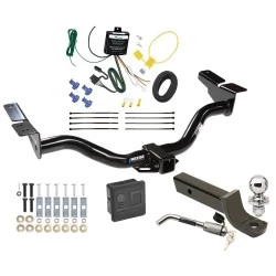 Reese Trailer Tow Hitch For 2004 Ford Escape Mazda Tribute Deluxe Package Wiring 2" Ball Mount and Lock