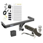 Reese Trailer Tow Hitch For 11-17 Audi Q5 15-25 Porsche Macan Exc S-Models 2" Receiver Deluxe Package w/ Zero Contact Wiring 2" Ball Mount and Lock