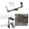 Trailer Hitch w/ 4 Bike Rack For 15-24 Ford Edge Approved for Recreational & Offroad Use Carrier for Adult Woman or Child Bicycles Foldable