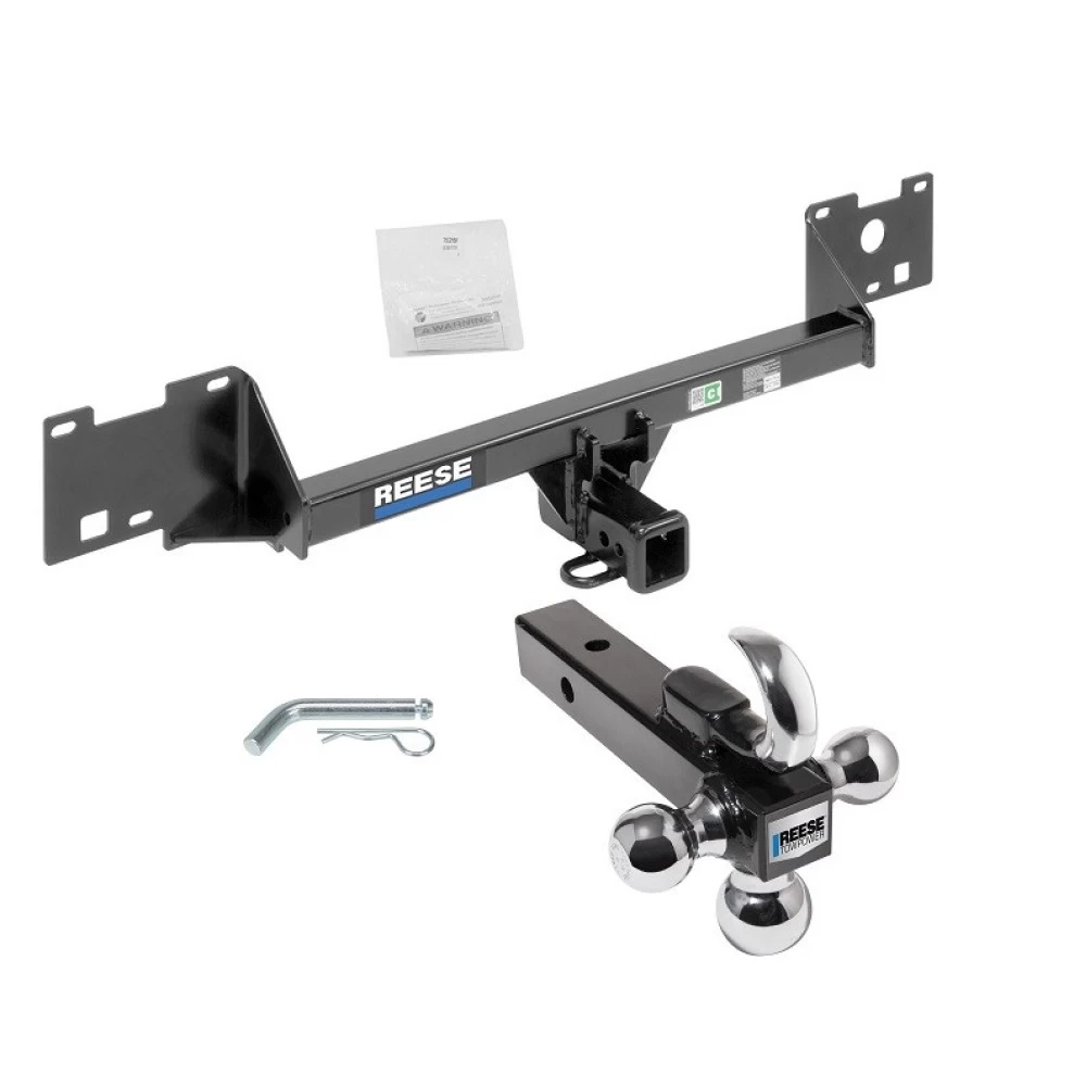 Reese Trailer Tow Hitch Receiver For 15-22 RAM ProMaster City w/Tri-Ball Triple Ball 1-7/8" 2" 2-5/16"
