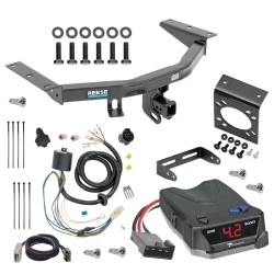 For 16-22 Honda Pilot All Models Trailer Hitch Tow PKG w/ Tekonsha BRAKE-EVN Brake Control + Plug & Play BC Adapter + 7-Way RV Wiring By Reese Towpower