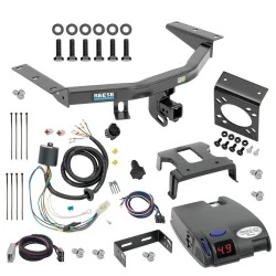 For 2016-2022 Honda Pilot Trailer Hitch Tow PKG w/ Tekonsha Primus IQ Brake Control + Plug & Play BC Adapter + 7-Way RV Wiring By Reese Towpower