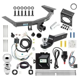 For 2016-2022 Honda Pilot Trailer Hitch Tow PKG w/ Tekonsha Prodigy iD Bluetooth Wireless Brake Control + Plug & Play BC Adapter + 7-Way RV Wiring + 2" & 2-5/16" Ball & Drop Mount By Reese Towpower