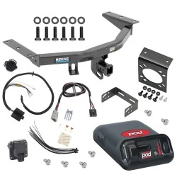 For 14-20 Acura MDX All Models Trailer Hitch Tow PKG w/ Pro Series POD Brake Control + Plug & Play BC Adapter + 7-Way RV Wiring By Reese Towpower