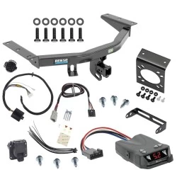 For 14-20 Acura MDX All Models Trailer Hitch Tow PKG w/ Tekonsha Brakeman IV Brake Control + Plug & Play BC Adapter + 7-Way RV Wiring By Reese Towpower