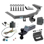 For 2014-2020 Acura MDX Trailer Hitch Tow PKG w/ 4-Flat Wiring + Dual Ball Ball Mount 1-7/8" & 2" Trailer Balls + Pin/Clip + Wiring Bracket + Hitch Cover (Excludes: w/Full Size Spare Tire Models) By Reese Towpower