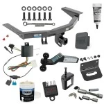 For 2014-2020 Acura MDX Trailer Hitch Tow PKG w/ 4-Flat Wiring + Dual Ball Ball Mount 2" & 2-5/16" Trailer Balls + Wiring Bracket + Hitch Cover + Dual Hitch & Coupler Locks + Wiring Tester + Ball Lube + Electric Grease + Ball Wrench + An