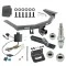 For 2014-2020 Acura MDX Trailer Hitch Tow PKG w/ 4-Flat Wiring + Ball Mount w/ 2" Drop + Interchangeable Ball 1-7/8" & 2" & 2-5/16" + Wiring Bracket + Hitch Cover (Excludes: w/Full Size Spare Tire Models) By Reese Towpower