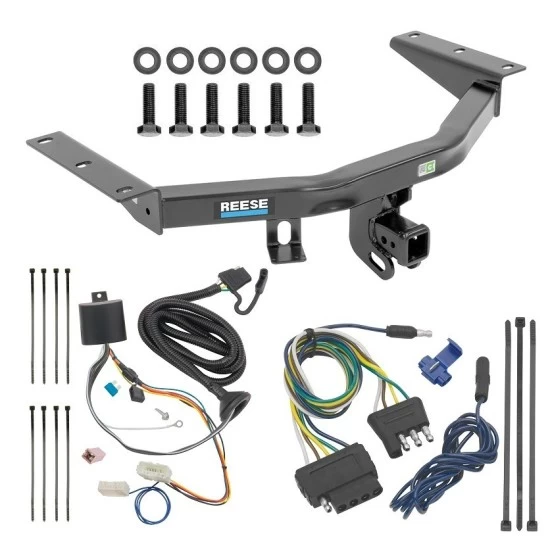 For 2016-2022 Honda Pilot Trailer Hitch Tow PKG w/ 5-Flat Wiring Harness By Reese Towpower