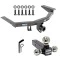 For 2014-2020 Acura MDX Trailer Hitch Tow PKG w/ Triple Ball Ball Mount 1-7/8" & 2" & 2-5/16" Trailer Balls + Pin/Clip (Excludes: w/Full Size Spare Tire Models) By Reese Towpower