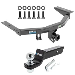 For 14-20 Acura MDX 16-22 Honda Pilot Trailer Hitch Tow PKG w/ Starter Kit Ball Mount w/ 2" Drop & 2" Ball By Reese Towpower