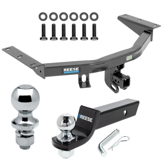 For 2014-2020 Acura MDX Trailer Hitch Tow PKG w/ Starter Kit Ball Mount w/ 2" Drop & 2" Ball + 1-7/8" Ball (Excludes: w/Full Size Spare Tire Models) By Reese Towpower