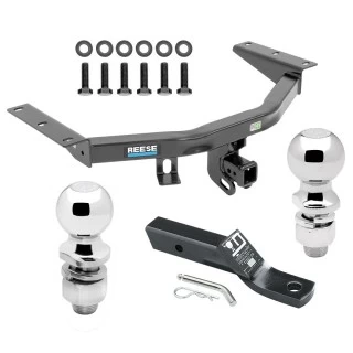 For 2016-2022 Honda Pilot Trailer Hitch Tow PKG w/ Ball Mount w/ 2" Drop + 2" Ball + 2-5/16" Ball By Reese Towpower