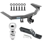 For 2014-2020 Acura MDX Trailer Hitch Tow PKG w/ Ball Mount w/ 2" Drop + 2-5/16" Ball (Excludes: w/Full Size Spare Tire Models) By Reese Towpower
