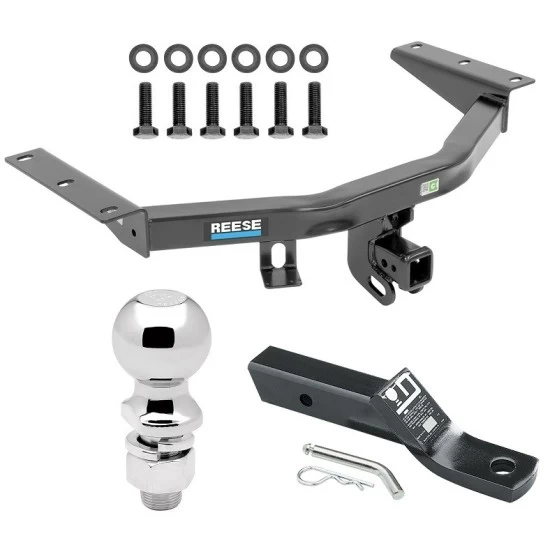 For 2014-2020 Acura MDX Trailer Hitch Tow PKG w/ Ball Mount w/ 2" Drop + 2-5/16" Ball (Excludes: w/Full Size Spare Tire Models) By Reese Towpower