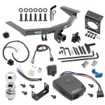 For 2014-2020 Acura MDX Trailer Hitch Tow PKG w/ 8K Round Bar Weight Distribution Hitch w/ 2-5/16" Ball + 2" Ball + Pin/Clip + Pro Series Pilot Brake Control + Plug & Play BC Adapter + 7-Way RV Wiring (Excludes: w/Full Size Spare Tire Models
