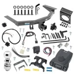 For 2014-2020 Acura MDX Trailer Hitch Tow PKG w/ 8K Round Bar Weight Distribution Hitch w/ 2-5/16" Ball + 2" Ball + Pin/Clip + Tekonsha Prodigy P3 Brake Control + Plug & Play BC Adapter + 7-Way RV Wiring (Excludes: w/Full Size Spare Tire Mod