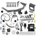 For 2014-2020 Acura MDX Trailer Hitch Tow PKG w/ 8K Round Bar Weight Distribution Hitch w/ 2-5/16" Ball + 2" Ball + Pin/Clip + Tekonsha Prodigy iD Bluetooth Wireless Brake Control + Plug & Play BC Adapter + 7-Way RV Wiring (Excludes: w/Full 