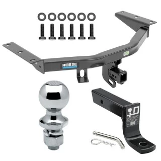 For 2016-2022 Honda Pilot Trailer Hitch Tow PKG w/ Ball Mount w/ 4" Drop + 1-7/8" Ball By Reese Towpower
