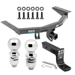 For 14-20 Acura MDX 16-22 Honda Pilot Trailer Hitch Tow PKG w/ Ball Mount w/ 4" Drop + 2" Ball + 2-5/16" Ball By Reese Towpower