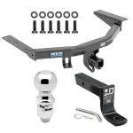 For 2014-2020 Acura MDX Trailer Hitch Tow PKG w/ Ball Mount w/ 4" Drop + 2-5/16" Ball (Excludes: w/Full Size Spare Tire Models) By Reese Towpower