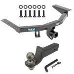 For 2016-2022 Honda Pilot Trailer Hitch Tow PKG + Interlock Tactical Starter Kit w/ 2" Drop & 2" Ball By Reese Towpower