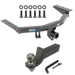 For 2016-2022 Honda Pilot Trailer Hitch Tow PKG + Interlock Tactical Starter Kit w/ 2" Drop & 2" Ball By Reese Towpower