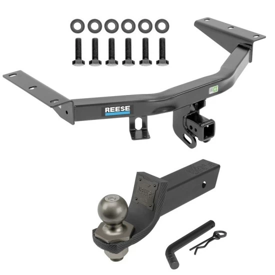 For 2016-2022 Honda Pilot Trailer Hitch Tow PKG + Interlock Tactical Starter Kit w/ 2" Drop & 2" Ball By Reese Towpower