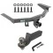 For 2016-2022 Honda Pilot Trailer Hitch Tow PKG + Interlock Tactical Starter Kit w/ 2" Drop & 2" Ball By Reese Towpower