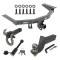 For 2016-2022 Honda Pilot Trailer Hitch Tow PKG + Interlock Tactical Starter Kit w/ 3-1/4" Drop & 2" Ball + Tactical Hook & Shackle Mount + Tactical Dogbone Lock By Reese Towpower