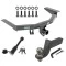 For 2014-2020 Acura MDX Trailer Hitch Tow PKG + Interlock Tactical Starter Kit w/ 3-1/4" Drop & 2" Ball + Tactical Dogbone Lock (Excludes: w/Full Size Spare Tire Models) By Reese Towpower