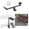 Trailer Hitch w/ 4 Bike Rack For 15-24 Ford Edge 16-18 Lincoln MKX 19-23 Nautilus Approved for Recreational & Offroad Use Carrier for Adult Woman or Child Bicycles Foldable