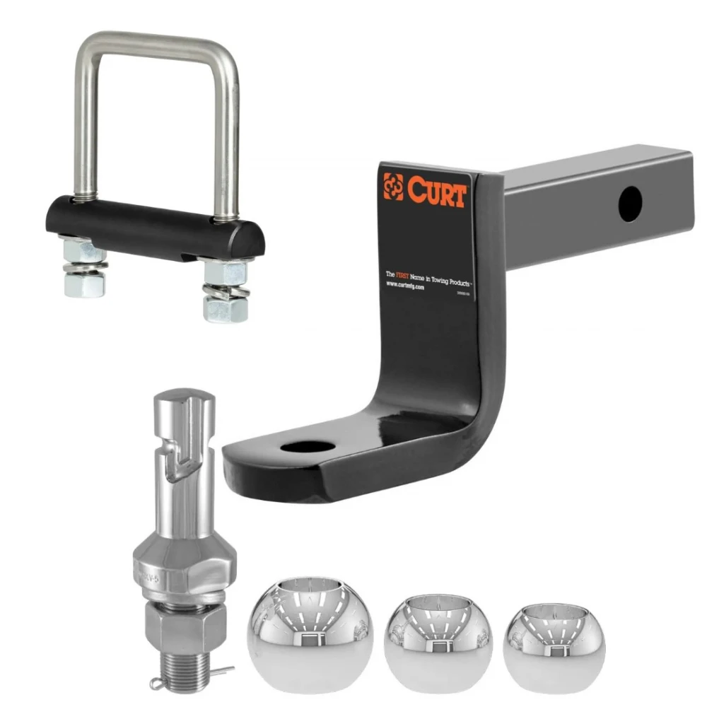 CURT Class 2 Ball Mount with 3-Ball Switch Set and Anti-Rattle Clamp